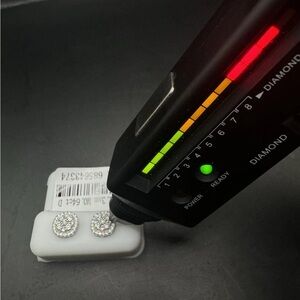 VVS1 Moissanite Stud Earrings 2.25mm